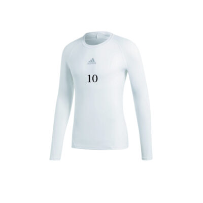TechFit Long Sleeve Top weiß GU7334 mit Druck